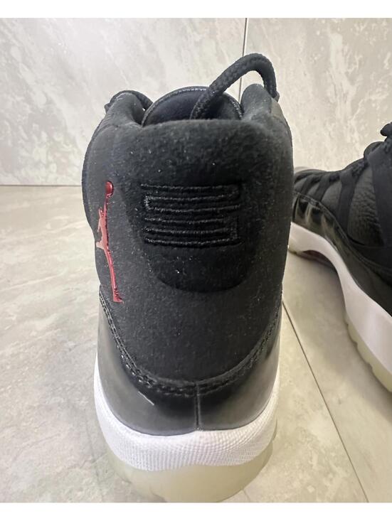 Nike Air Jordan 11 (XI) Retro 72-10 black/gym red/white high top sneakers Size 9 - Picture 9 of 10